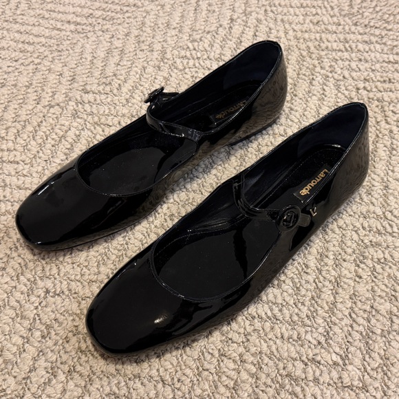 Larroudé Blair Mary Jane Flats (black patent) - Picture 5 of 6